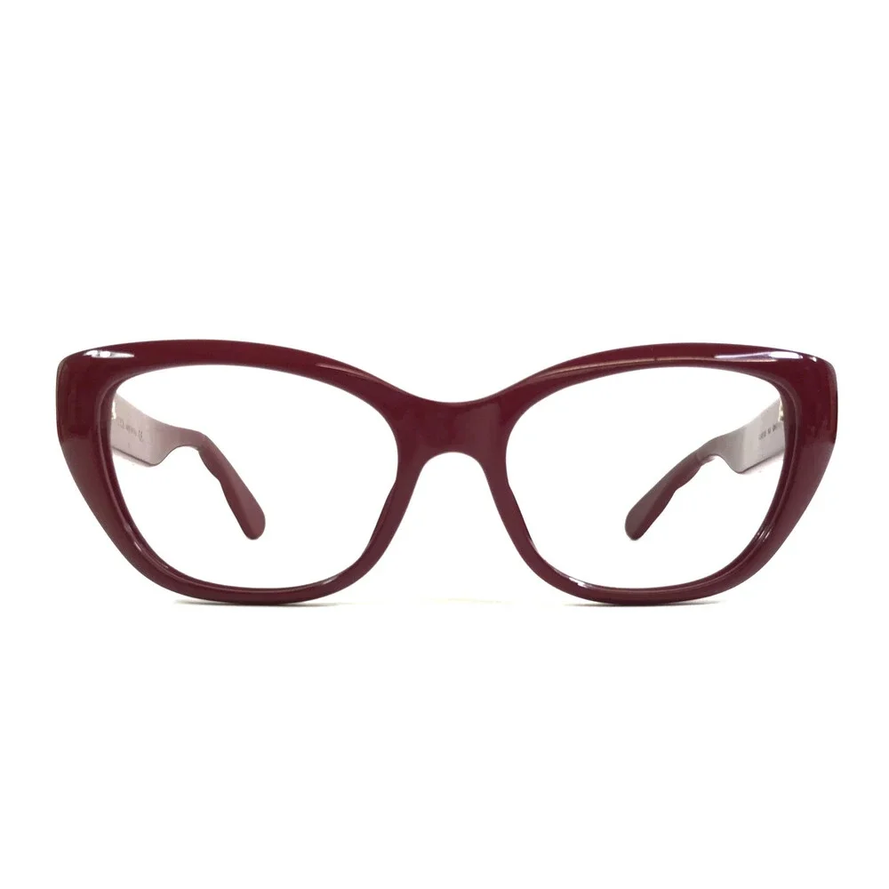 Gucci Eyeglasses Frames GG0813O 003 Polished Red Cat Eye Full Rim 52-17-145